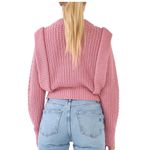 English Factory NWT Women's Knitted Sweater In Dusty Rose 3X Photo 2