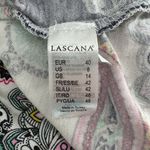 Lascana Blouson Sleeveless Mini Dress in Blue Multi Paisley size 8 Tie Waist Photo 11