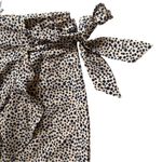 Princess Polly NWT zip up bow tie wrap mini skirt tan and black polka dot sz 6 Photo 2