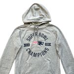 Nike 🔃 New England Patriots Gray Long Sleeve Hoodie Sweatshirt Photo 2