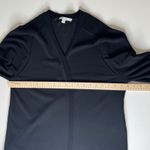 Chico's Black Open Front Cardigan Size 2 Large Long Sleeve Knit Layering Neutral Photo 7