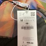 ZARA Women's Multi Strapless Floral Print Stretchable Tube Top Bodysuit Size M Photo 2