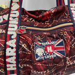 Harajuku Lovers Charming Crossbody Satchel Plaid Jack Print Bag Red Photo 2