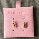 The Collection Ana Croissant Bar Stud 18kt Gold Earrings Photo 0