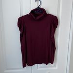 Enza Costa Puff Sleeve Turtleneck Red Photo 5