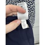 Gap  Side Button Floral Midi Skirt Women 14 Navy Blue Cottage Peasant Prairie Photo 5