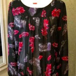 Sag Harbor   sheer blouse size small Photo 0