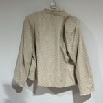 Woman’s Dress Barn 2x Soft Beige Faux Suede Lined Blazer One Button Tan Size XXL Photo 2