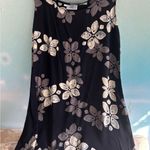 Black East Floral Sleeveless Dress Size L Photo 5