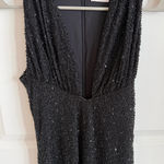 Oh Polly Beaded Black Mini Dress Photo 0