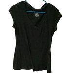 No Boundaries  Women’s Black Short Cap Sleeve Tee. Size L Photo 3