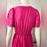 Anthropologie  The Somerset Romantic Pink Maxi Dress: Cutwork Edition Size Small Photo 11