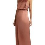 Dessy Collection Sleeveless Blouson Bodice Trumpet Gown in Desert Rose size 4 Pink Photo 0