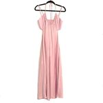 ALC Frank NWT ALC Sienna Strappy Cut Out Back Pink Halter Satin Slip Dress in Tube Rose 8 Photo 2