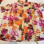 White Stag  Linen Blend Button Down Top Casual Tropical Women’s Size XXL Photo 1