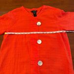 Ali Miles Button Front Blouse Boho Lagenlook‎ Lightweight Orange Size Medium Photo 6
