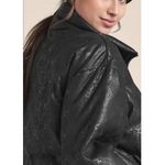 Venus Python Printed Puffer Jacket Black Sz M Zipper Front Winter Outdoor Photo 2