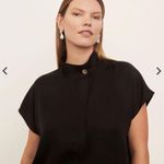 Vince Stand Collar Silk Blend Shirt Size XS Photo 3