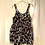 Anthropologie Hei Hei‎ ,  Black Floral Romper, Culottes, Fun design, size M Photo 2