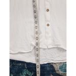 ZARA Womens Button Down Shirt Blouse Sz Medium White Minimalist Minimal Preppy Photo 9