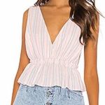 superdown Stripe Plunge V Top Photo 0