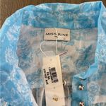 Miss June Paris Blouse Blue Photo 1