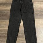 Princess Polly Asymmetric Crossover Waist Straight Leg Black Jeans 4 Photo 2