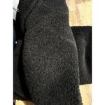 Perry Ellis 90s Y2K Vintage Black Alpaca Wool Long Sherpa Belted Trench Coat Photo 9