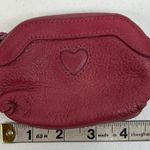Brighton  Pink Leather Heart Coin Purse Change Purse Zipper Small Photo 12