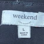 Weekend Women's Black Pleated Hign Waisted Wide Leg Trousers Dress Pants Size L Size L Photo 3