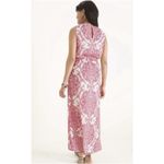 Chico's  Sz 2 US 12 Maxi Shirt Dress Summer Shine Sleeveless High Neck Party Boho Photo 1