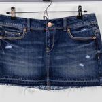 Aeropostale Distressed Denim Mini Skirt Photo 0