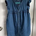 Old Navy  Blue Denim Sleeveless Top Photo 0