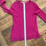 Diane Von Furstenberg #22 Women's Hot Pink Cashmere Sweater by , Sz: S Photo 4