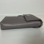 Kate Spade  Pebbled Leather Chain Strap Crossbody Purse Gray Veronica Handbag Photo 6