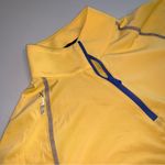 RLX Ralph Lauren Women Yellow Golf Athletic Wicking Pullover Quarter Zip Shirt S Photo 3