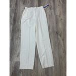 Pendleton  Classic Women's Pleated Trousers Size 10 White High Waist Rayon Blend Photo 1