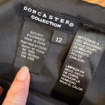 Doncaster Collection 92% Silk Peplum Sheath Dress Black Size 12 Photo 1