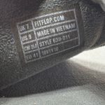 FitFlop  9 Thong Lulu‎ Glitz Toe-Post Sandals Grey Silver Slide On Flip Flops Photo 8