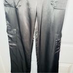 Young Fabulous and Broke  Finley Satin Cargo Pants Grey S NWT Photo 5