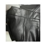 MINKPINK NWT Pants Womens Medium Black Highwaisted Faux Leather Tapered *Flaw Photo 9