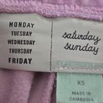 Anthropologie Women's Pink Velvet Jogger Sweatpants Size XS Photo 1