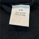Nicole Alexander‎ Black Cotton Knit Long Sleeve Tunic Size S/M Size M Photo 6
