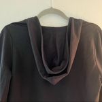 Barefoot Dreams Hoodie Malibu Luxe Brushed Jersey Lounge Sweatshirt Black S NWT Photo 13