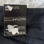 INC  Women’s Novelty Denim Stretch bootleg in deep black size 0P Photo 8