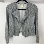 Matilda Jane  Heather Gray Afternoon Drive Fall Fun Moto Jacket [size Medium] Photo 2