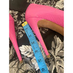 Brian Atwood  Pink Snake Platform Pumps Size 37 7 LEGALLY BLONDE Elle Woods Photo 6