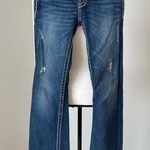 BKE  Lexi flare boot jean in a size 26 white stitching western rodeo rocker Photo 0