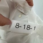 Mango MNG Top Womens Small White Surplice Long Sleeve Blouse Top Photo 2