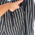 Sonoma  Black & White Linen Blend Chevron Striped‎ Pull On Easy Short NWT Size 3X Photo 6
